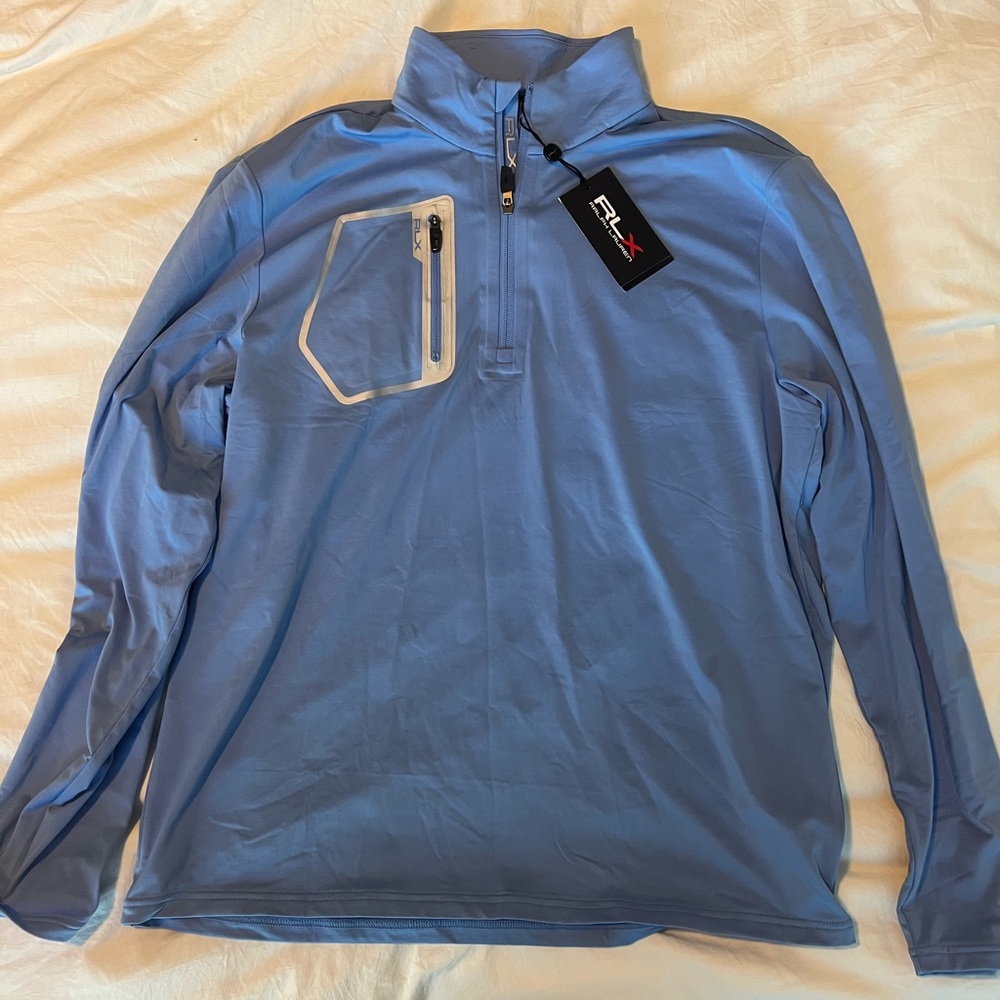 RLX Ralph Lauren The Biltmore Blue 1/4 Zip Large
